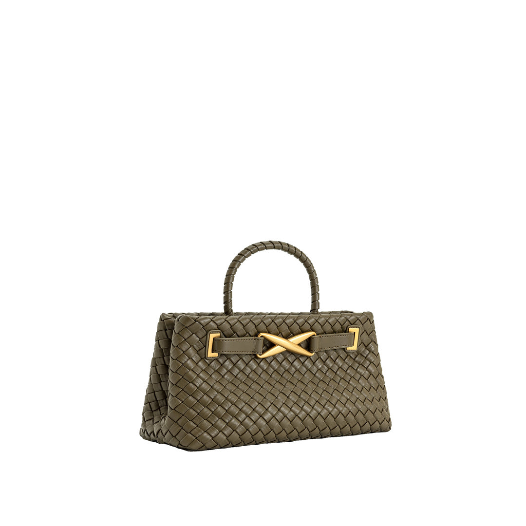 JW PEI Elora Woven Tote Bag - Dark Olive by JW PEI