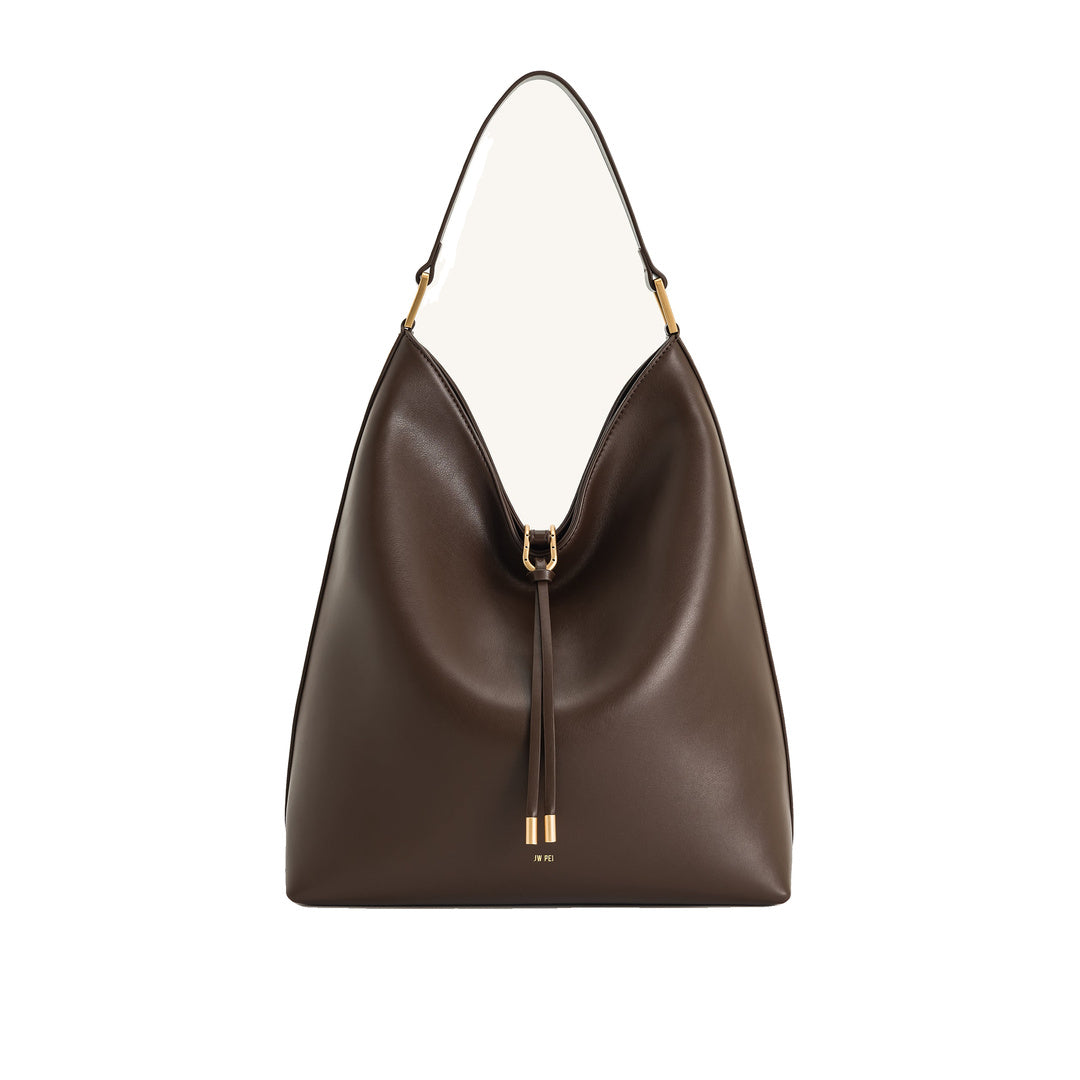 JW PEI Aria Shoulder Bag - Dark Brown by JW PEI