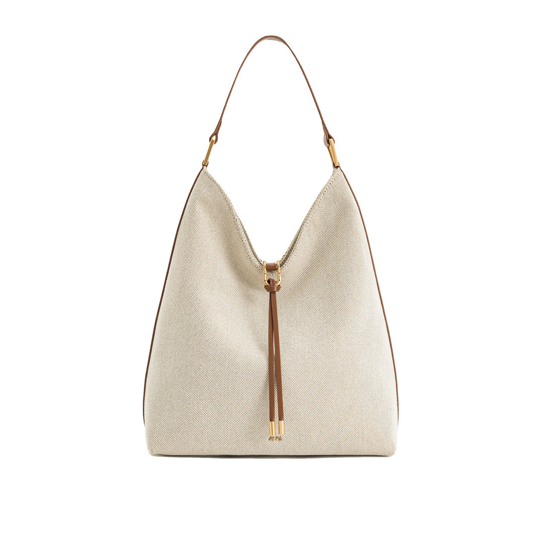 JW PEI Aria Shoulder Bag - Brown Canvas by JW PEI