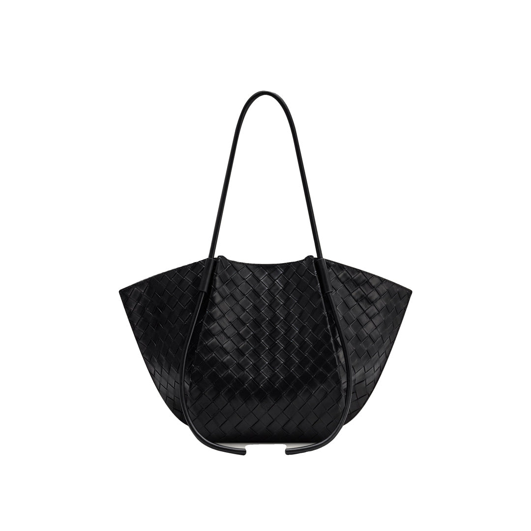 JW PEI Nala Wide Weave Texture Tote Bag - Black by JW PEI