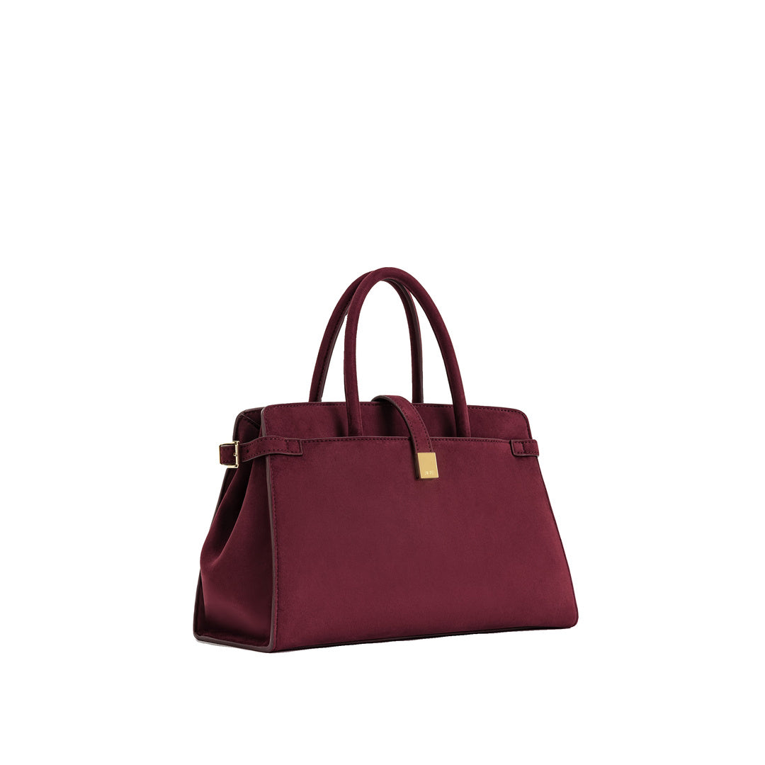 JW PEI Saige Faux Suede Tote Bag - Burgundy by JW PEI