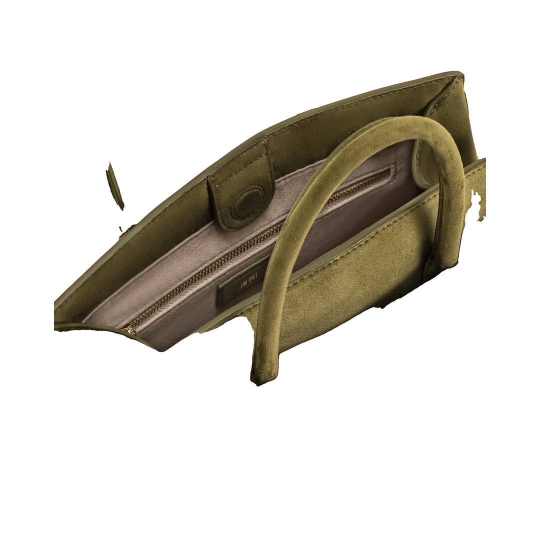 JW PEI Saige Faux Suede Tote Bag - Olive Green by JW PEI