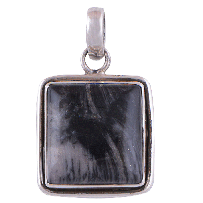 White Jasper 925 Sterling Silver Pendant - R100324-28