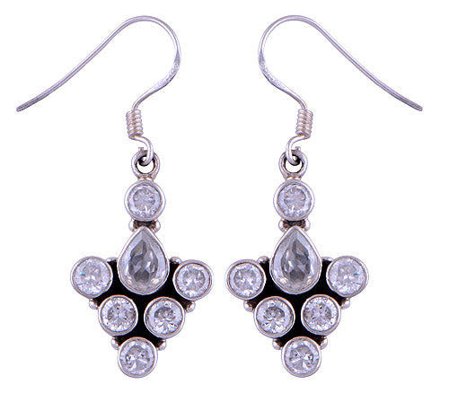 925 Sterling Silver White Cubic Zirconia Earrings - R3500216-17