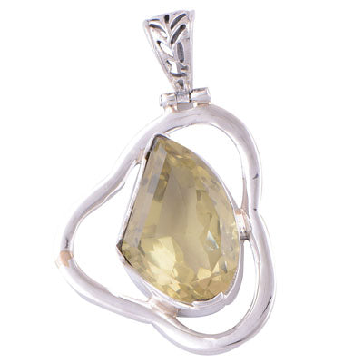 Lemon Topaz 925 Sterling Silver Pendant - R300372-9