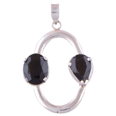 Smoky Quartz 925 Sterling Silver Pendant - R300232-10