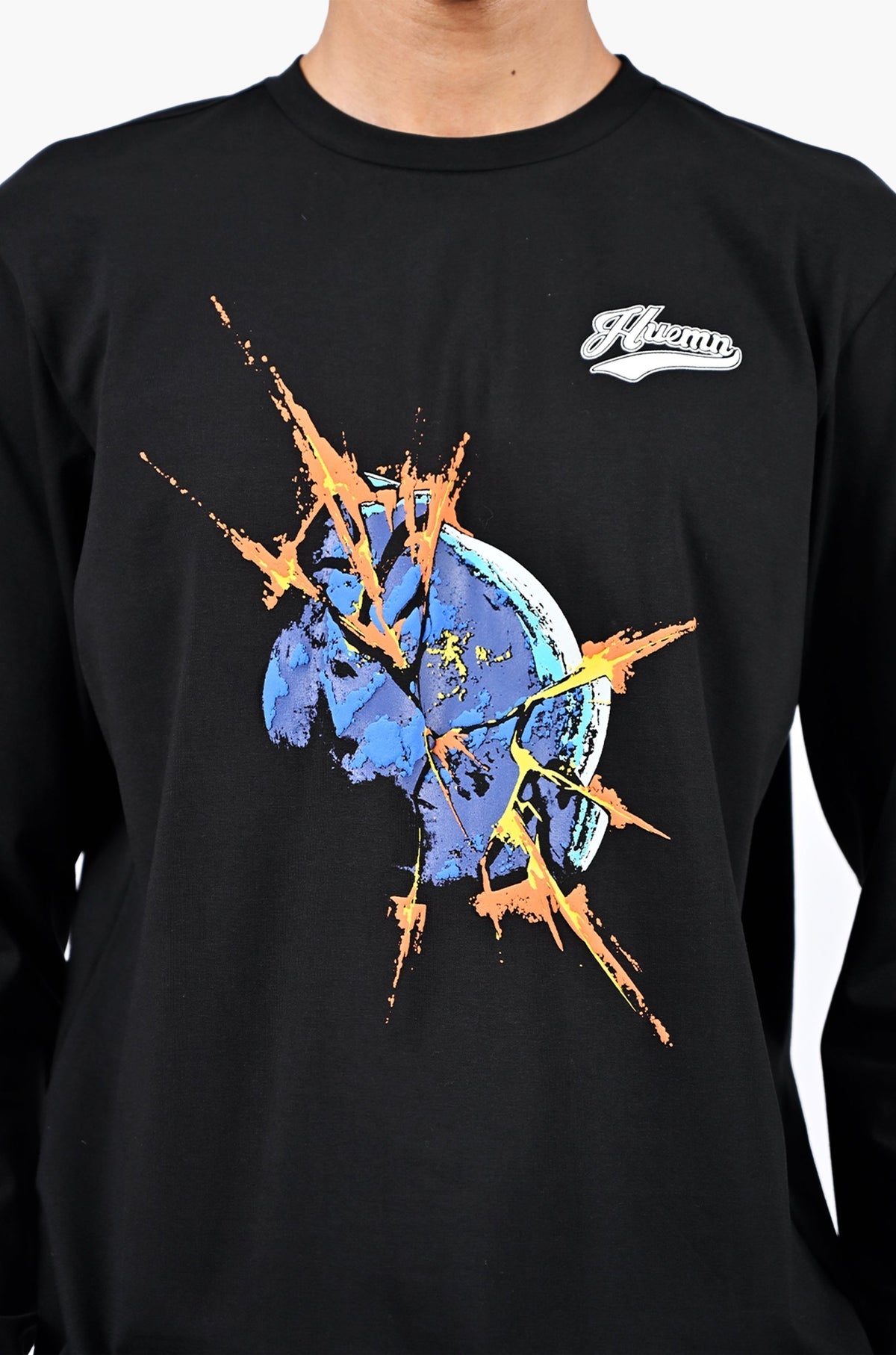 Blue marble bomb t-shirt by HUEMN