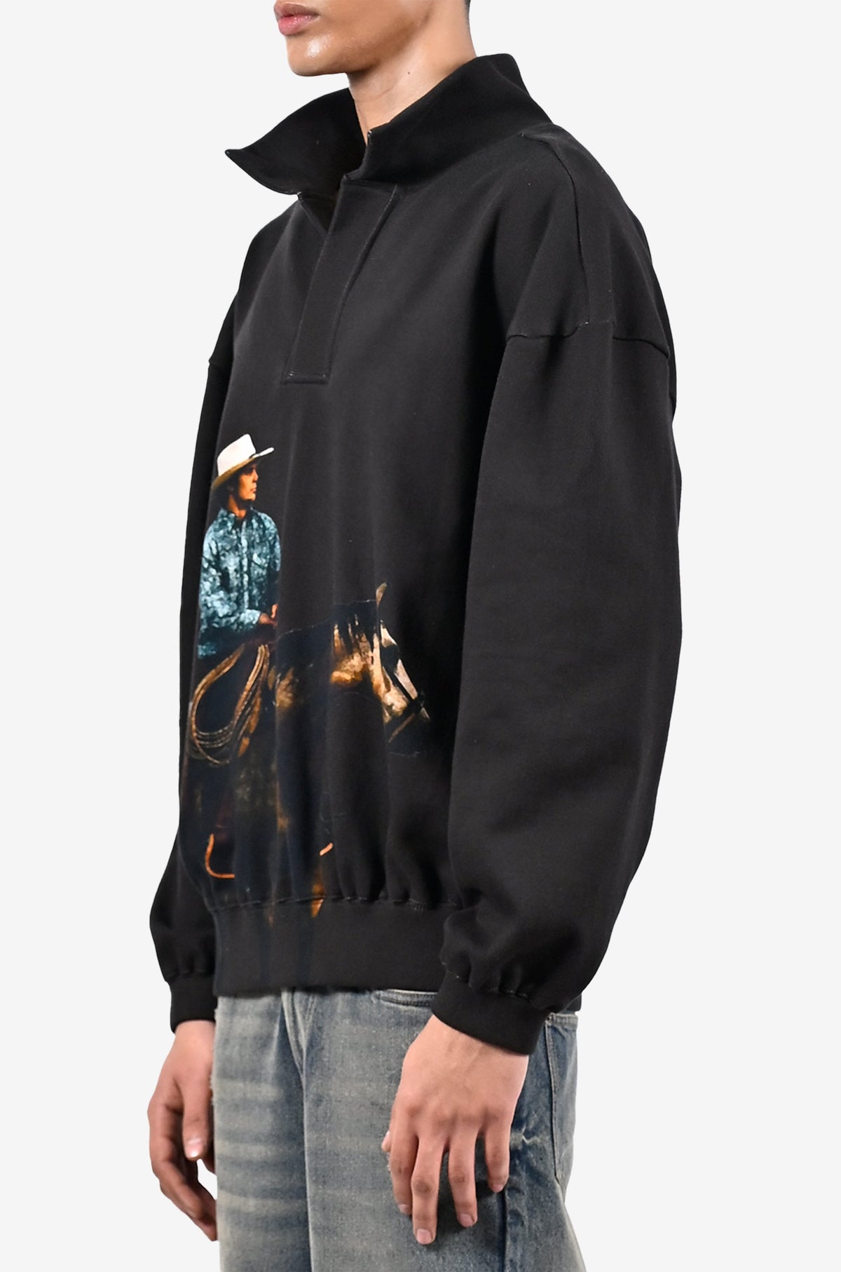 Cowboy printed sweatshirt - Brown by HUEMN