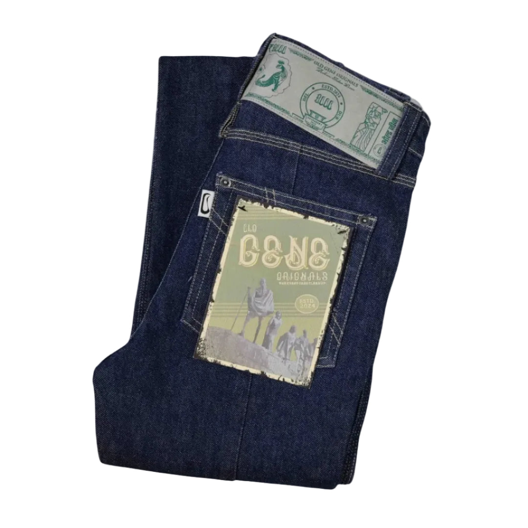 Women's Indigo Jeans - Vintage India by Old Gene