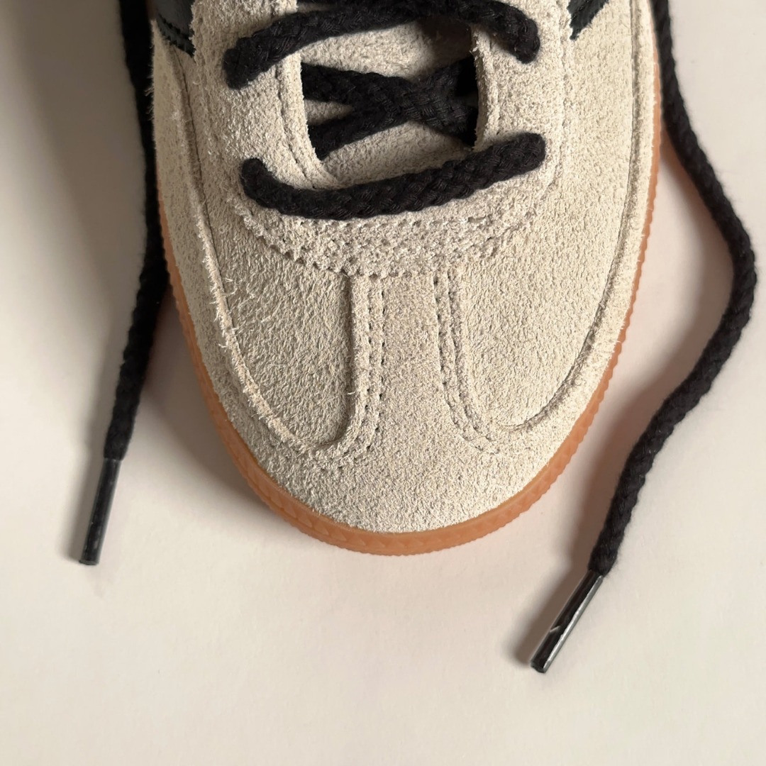 Black Braided Rope Slim Sneaker Laces | Premium Slimcord Shoelaces by KNOTTY by KNOTTY