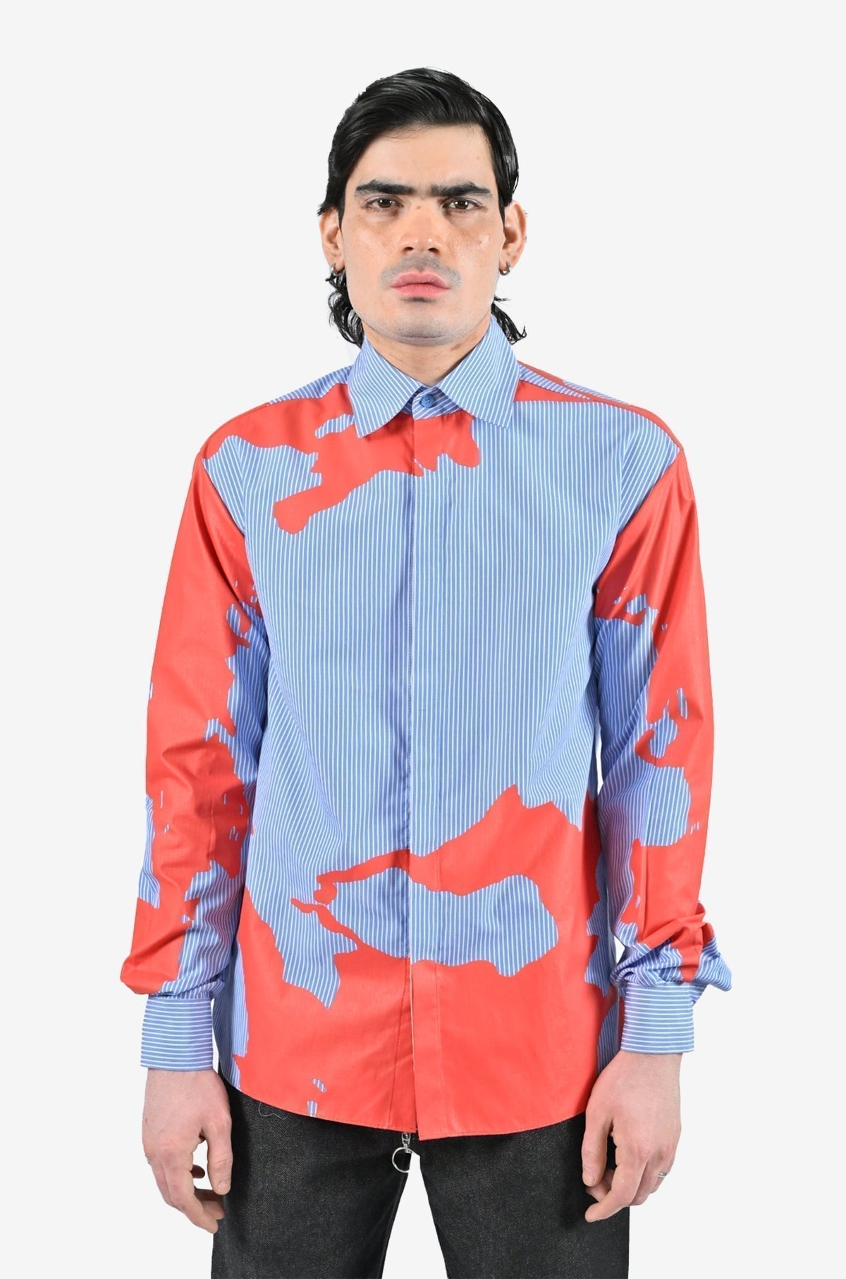 HUEMN flesh shirt - Pinstriped by HUEMN