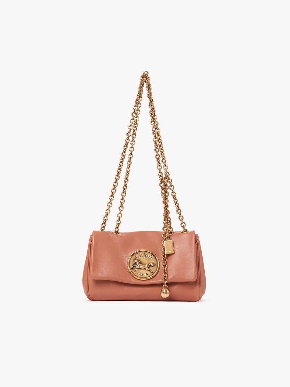 CHLOE Small Chloé Heritage shoulder bag in grained leather Wooden Orange by CHLOE