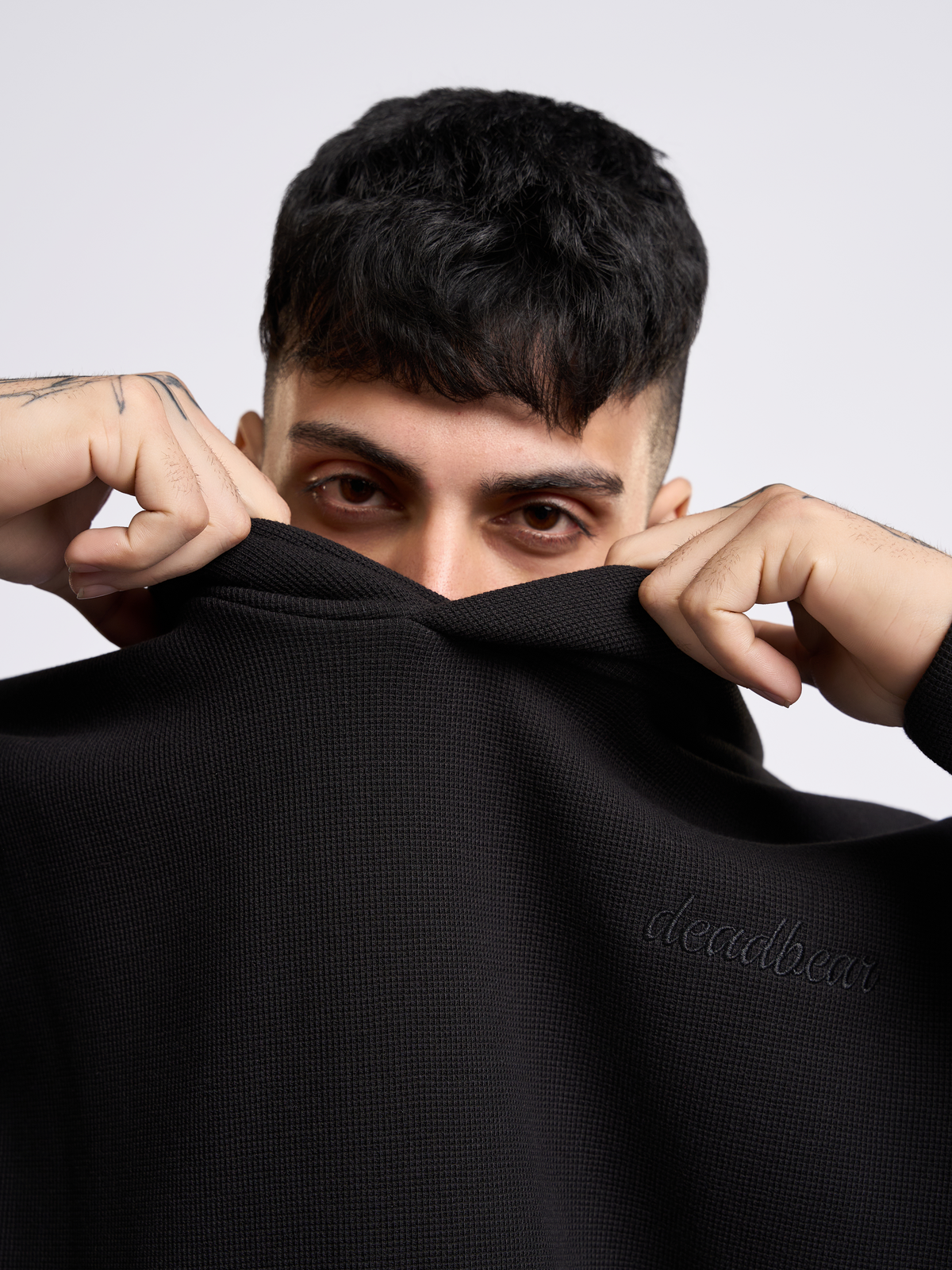 Co-ord Hoodie Black by DEADBEAR