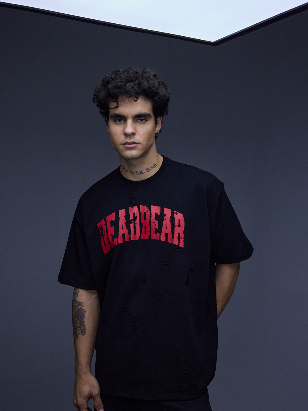 Distressed Black Tee 3.0 by DEADBEAR