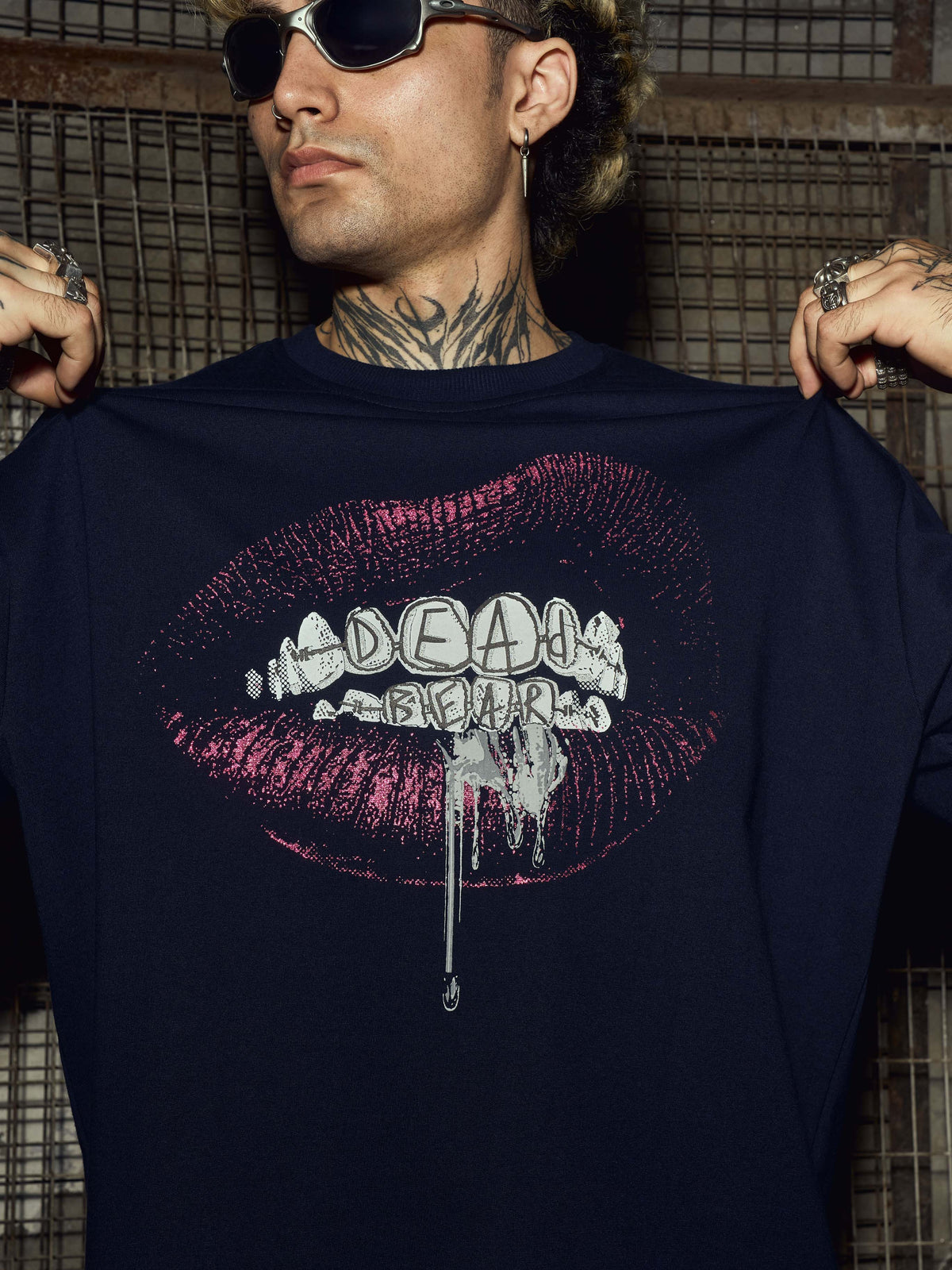 Naughty Bear Tee Navy by DEADBEAR