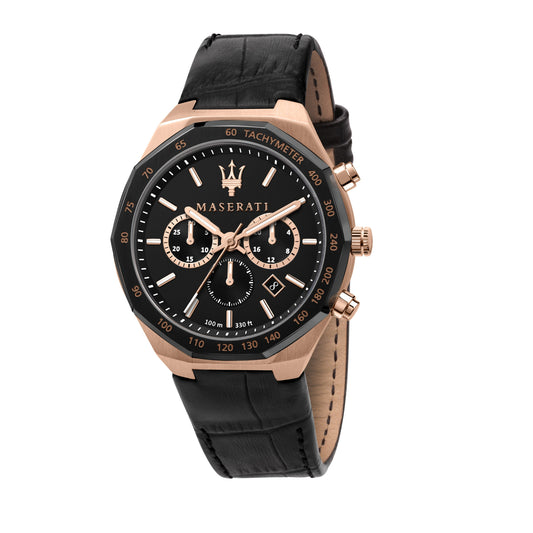 Black Chrono Stile Watch