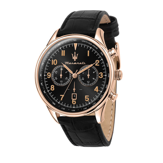 Tradizione Chrono Watch - Blue Leather Strap