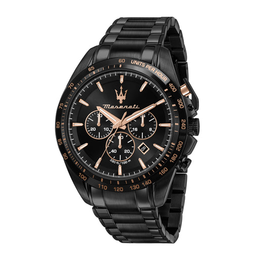 Traguardo Chrono Watch - Black Dial