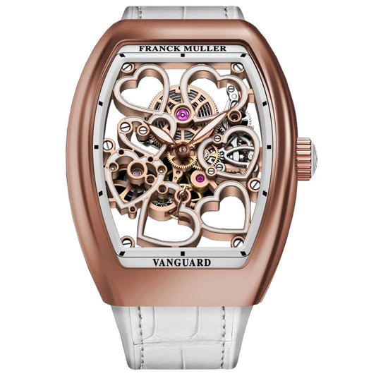 Women’s Franck Muller Vanguard Heart Skeleton V 35 S6 SQT HEART (BC) Manual Watch