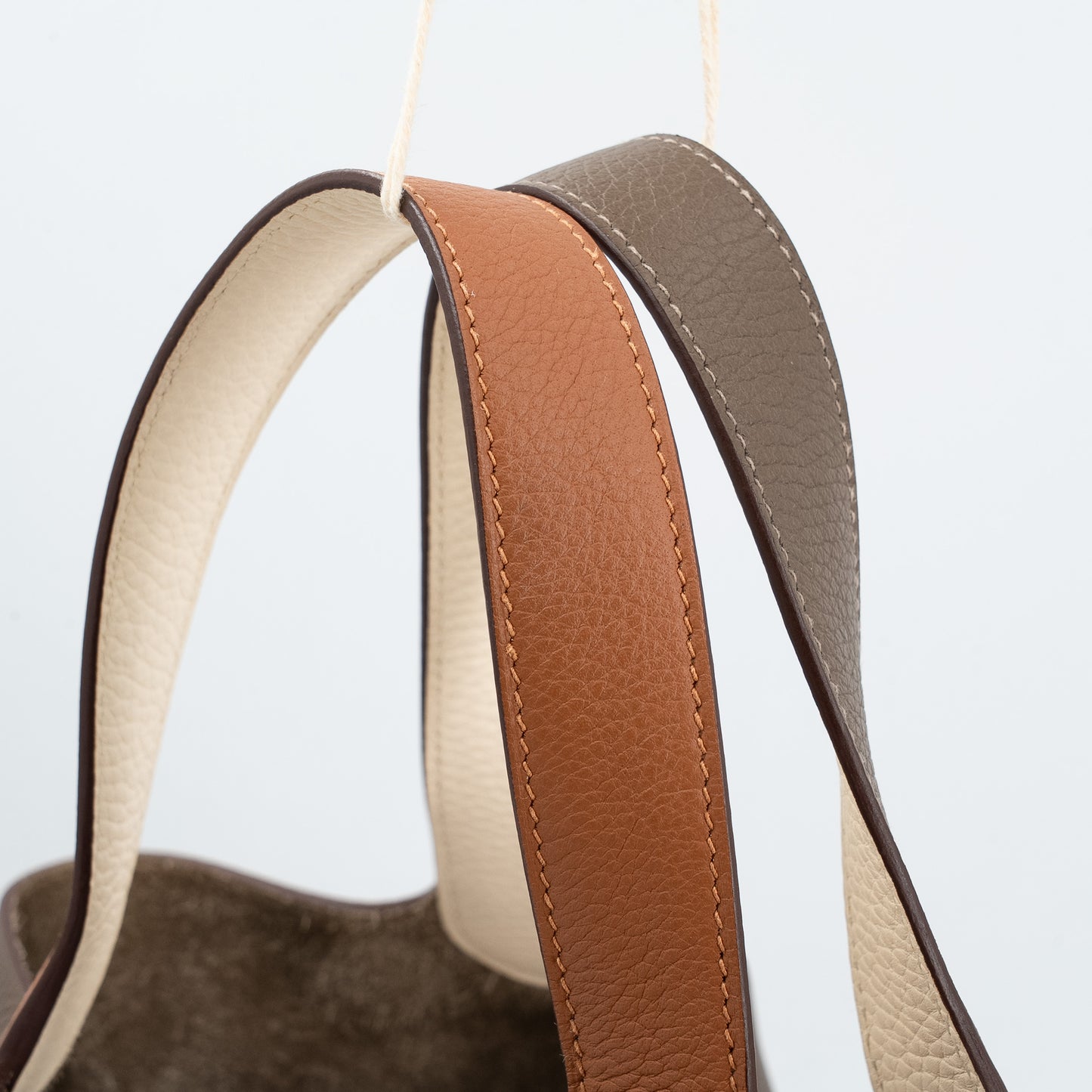 Hermès Picotin Lock MM – Clemence Leather in Casaque, Etoupe, and Nata with Palladium Hardware - Zeuskicks