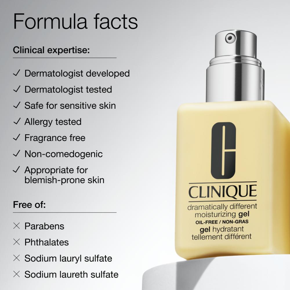 Clinique Dramatically Different Moisturizing Gel Face Moisturizer with Pump for Skin Barrier Repair