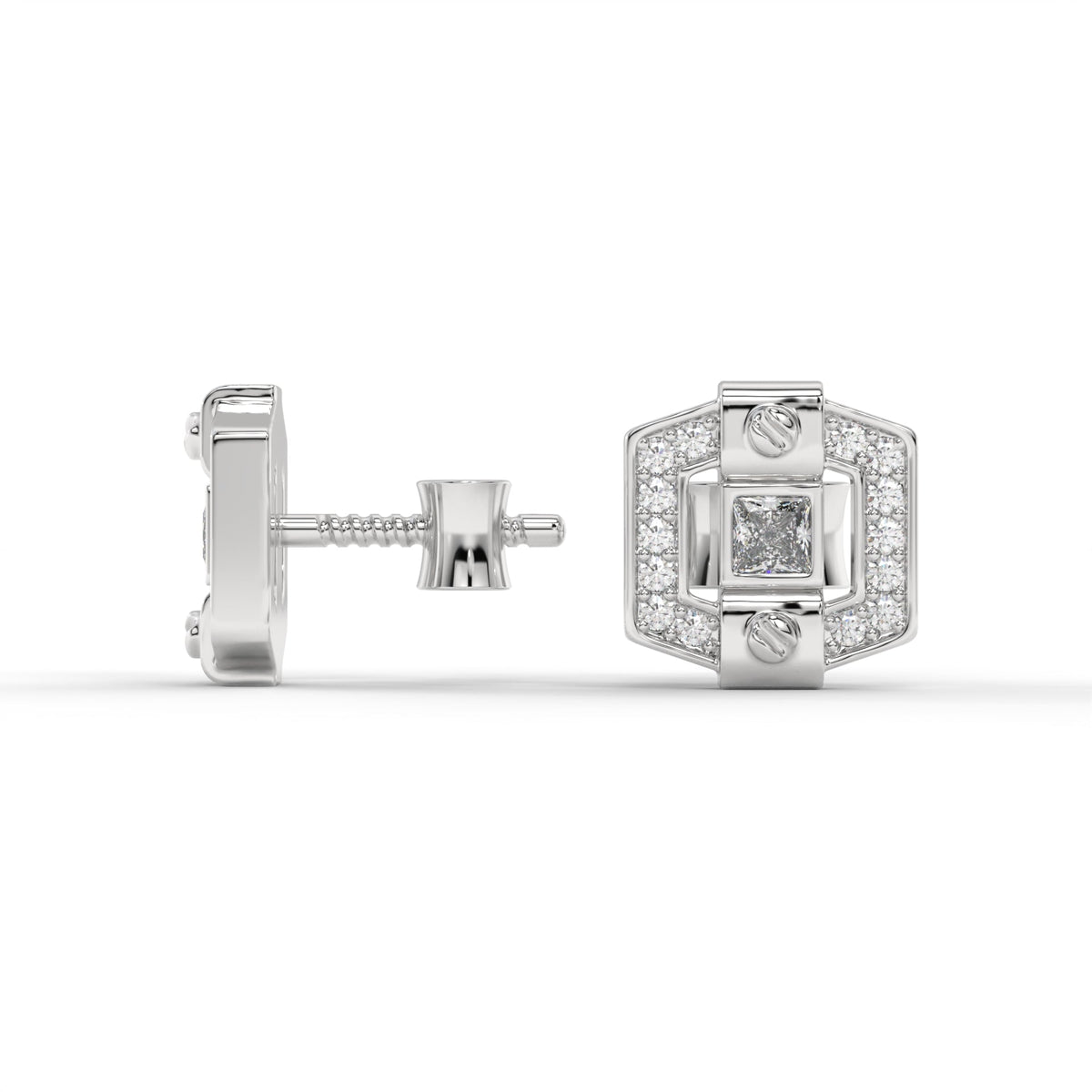CROWN LOCK STUDS by The Noble Sculptor