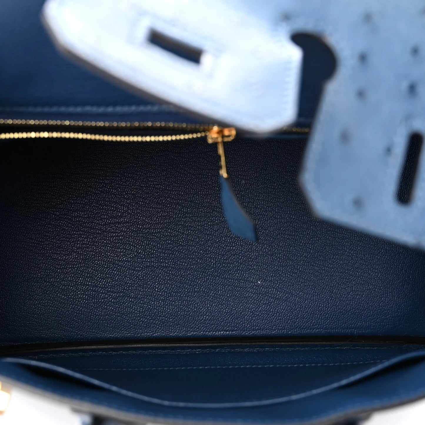 Hermès Birkin 25 – Deep Blue Ostrich Leather with Rose Gold Hardware - Zeuskicks