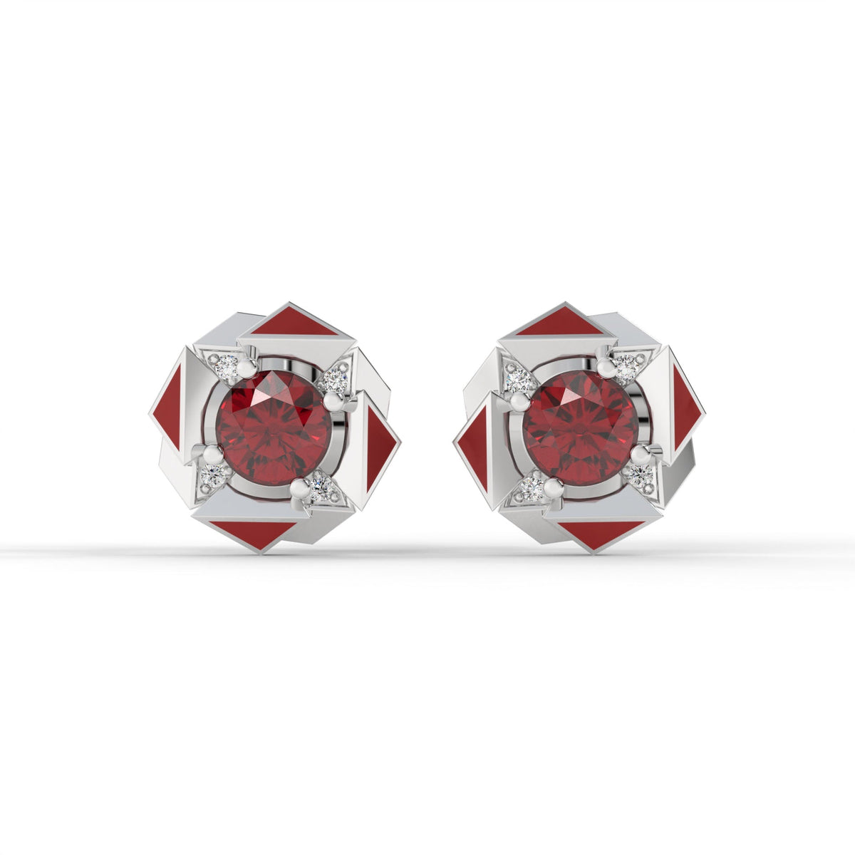 FORTIS STUDS (Red) by The Noble Sculptor