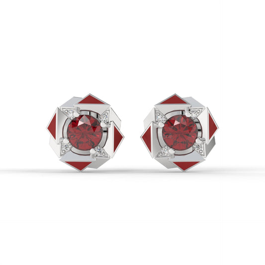 FORTIS STUDS (Red) by The Noble Sculptor