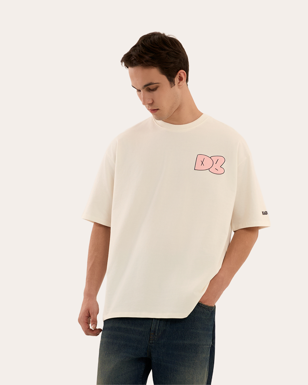 The Bat Tee Cream White by DEADBEAR