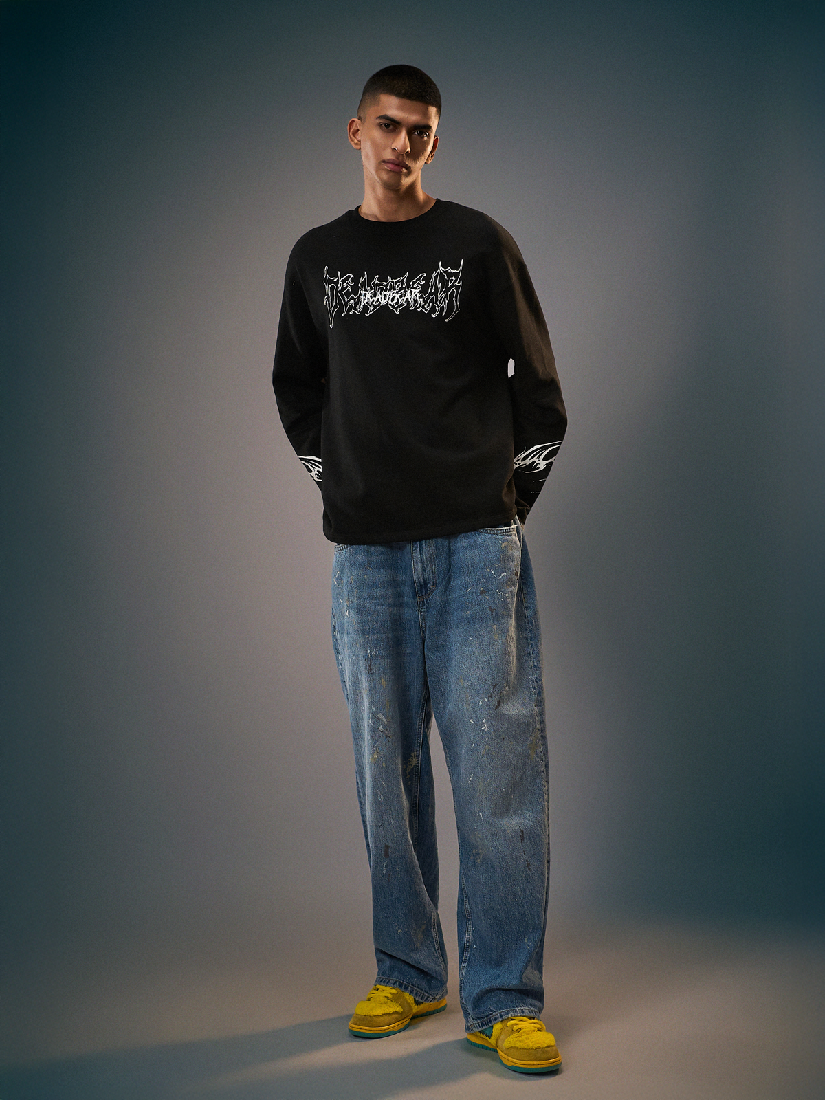 Flames 2.0 Tee Black by DEADBEAR