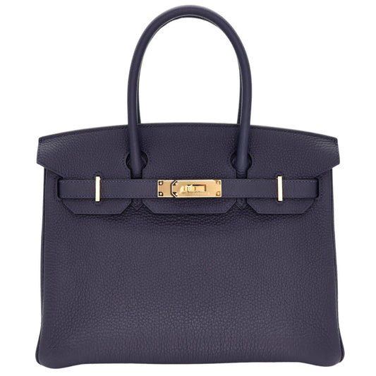 Hermès Birkin 30 – Bleu Nuit Togo Leather with Gold Hardware - Zeuskicks