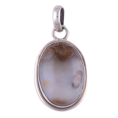 Polka Dot Agate 925 Sterling Silver Pendant - R100284-9