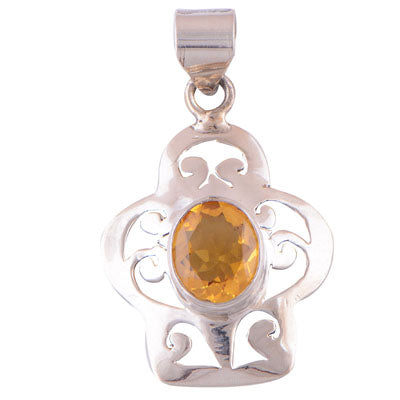 Crystal 925 Sterling Silver Pendant - R300306-19