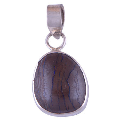 Boulder Opal 925 Sterling Silver Pendant - R100183-47