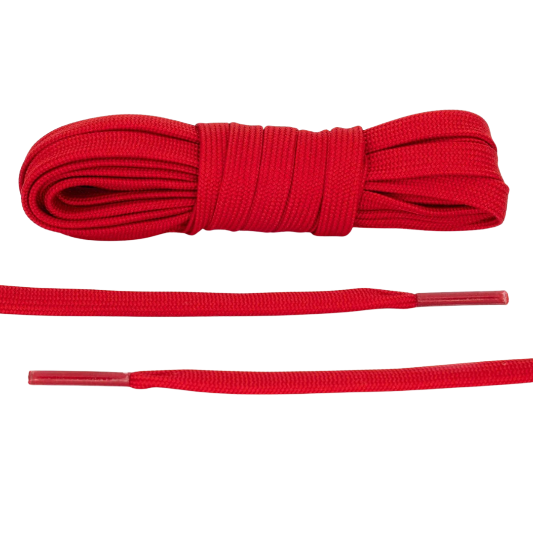 Red Ruby Flat Shoelaces | Jordan Shoelaces, Nike Shoelaces, Air Force 1 Shoelaces By KNOTTY by KNOTTY