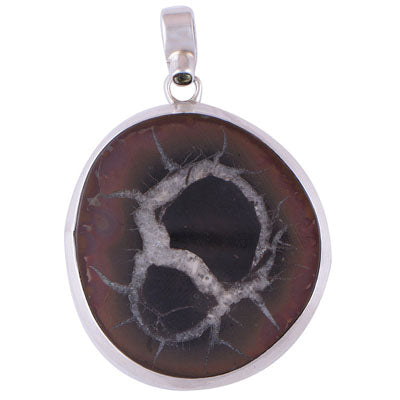 Septarian Gronates 925 Sterling Silver Pendant - R100215-9