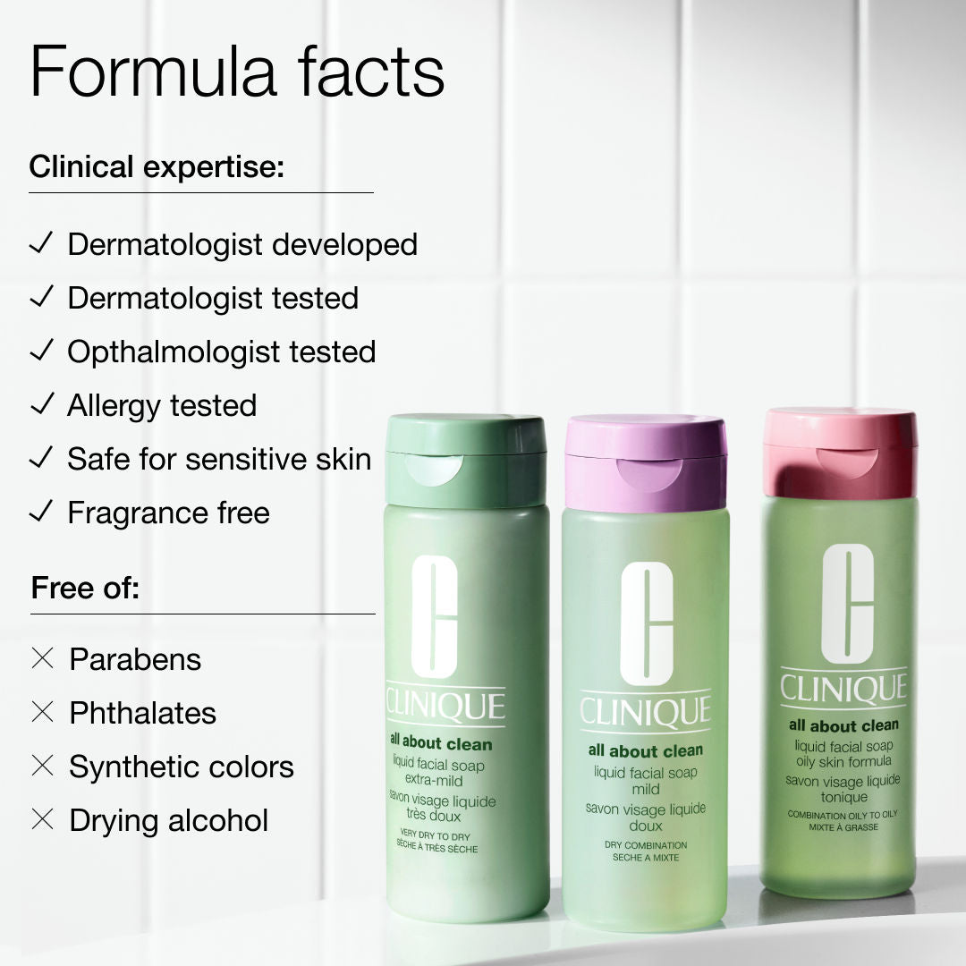Clinique Liquid Facial Soap Extra Mild - Very Dry to Dry Skin (Facewash)