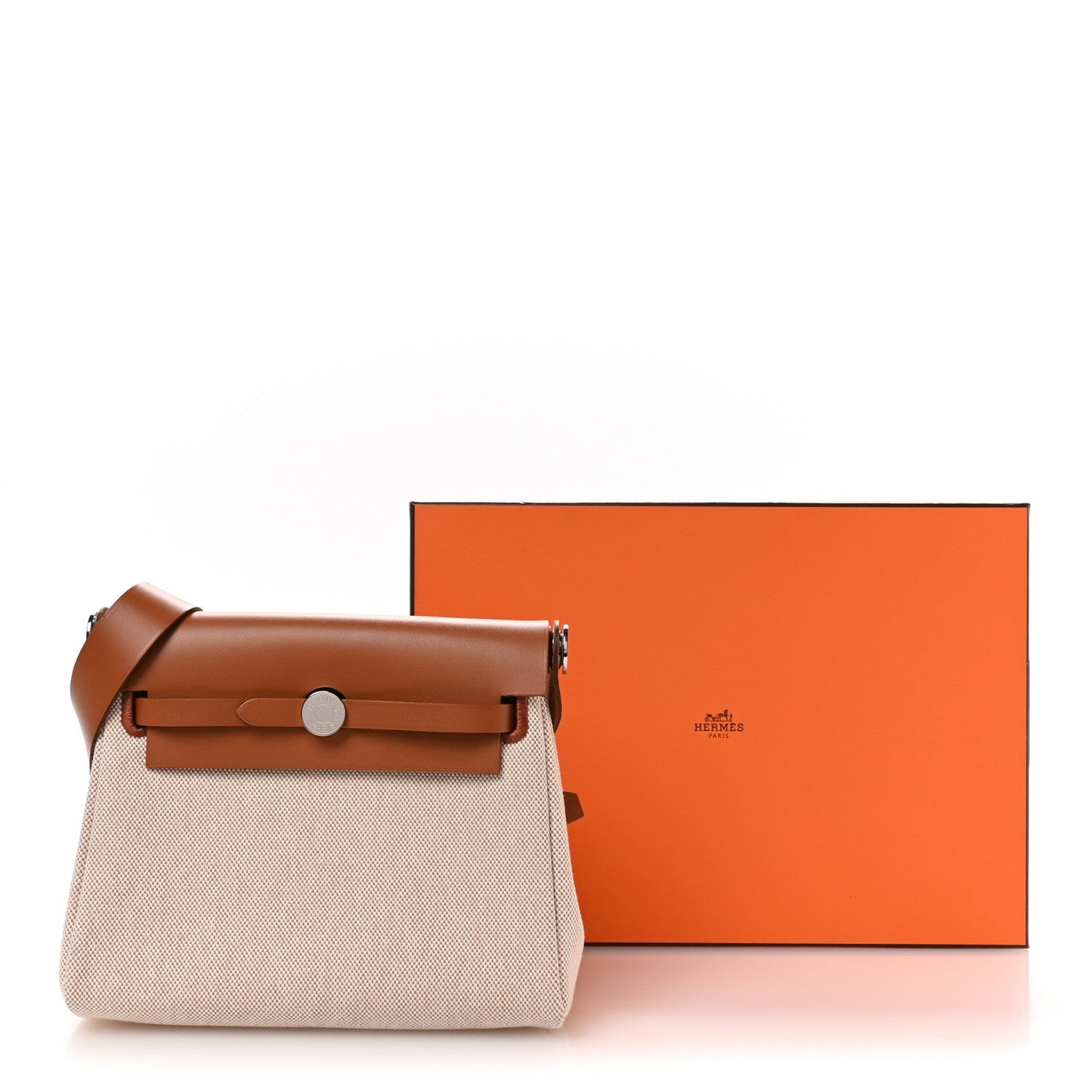 Hermès Herbag Zip Retourne 20 – Ecru Beige & Fauve