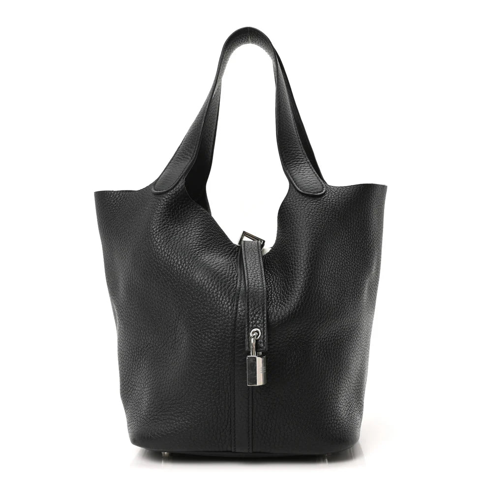 Hermès Picotin Lock 22 MM – Black Taurillon Clemence Leather - Zeuskicks