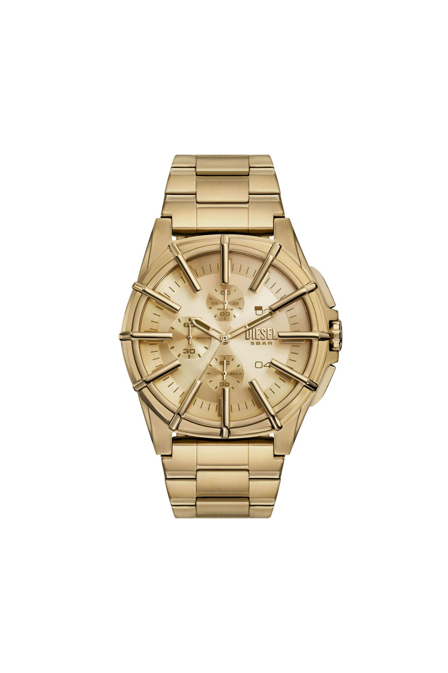Gold Framed gold-tone stainless steel watch