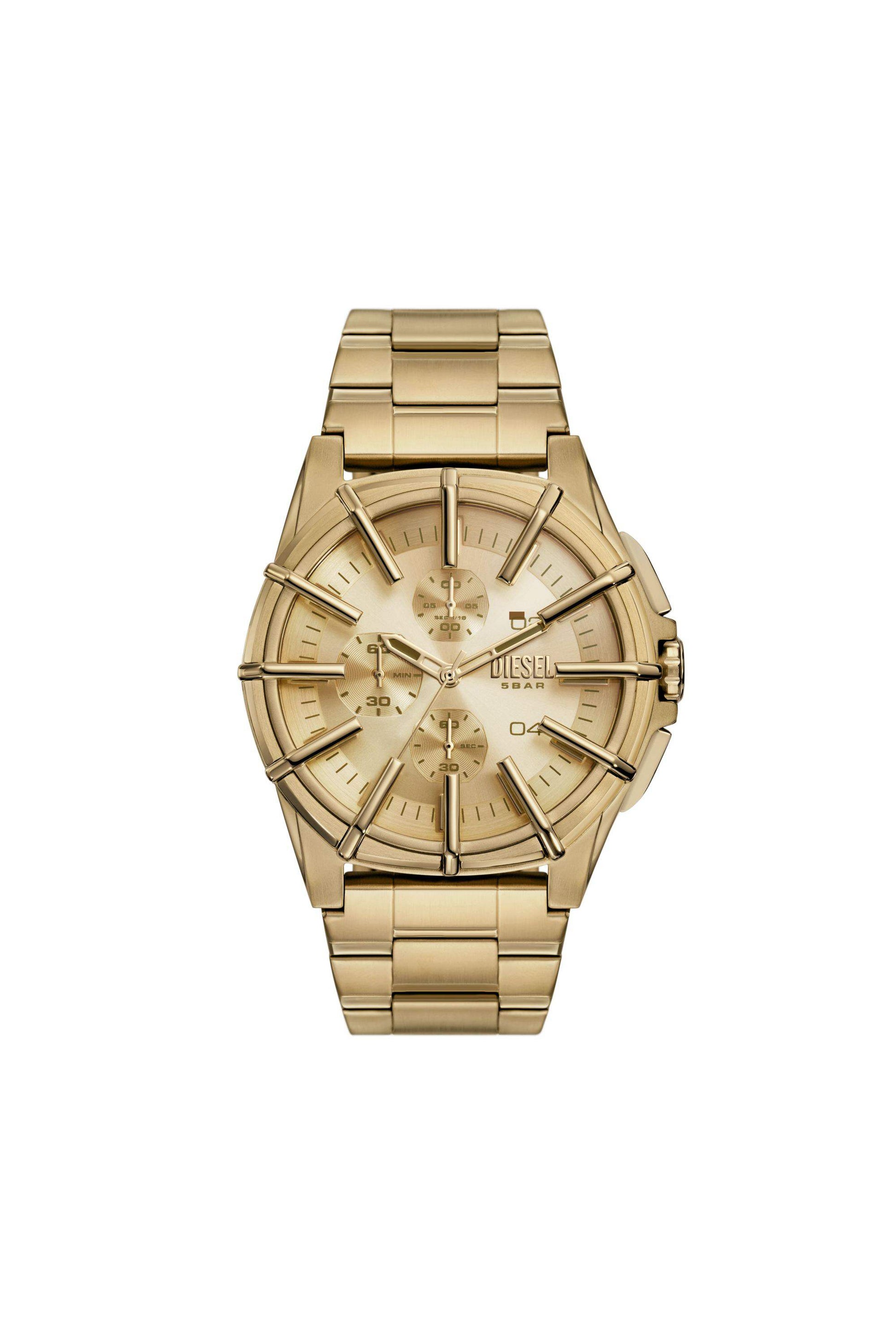Gold Framed gold-tone stainless steel watch
