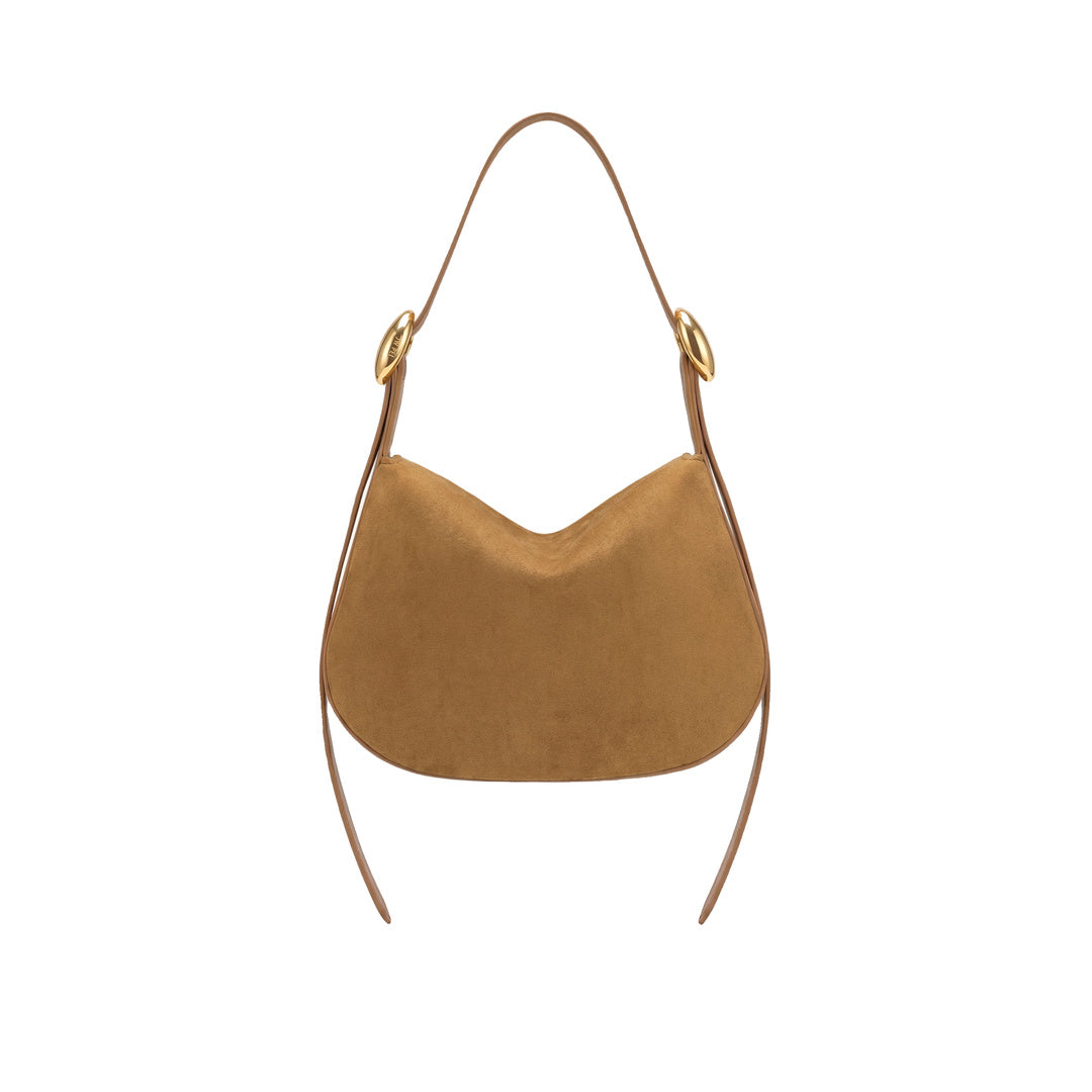 JW PEI Avery Faux Suede Draped Hobo Bag - Camel by JW PEI