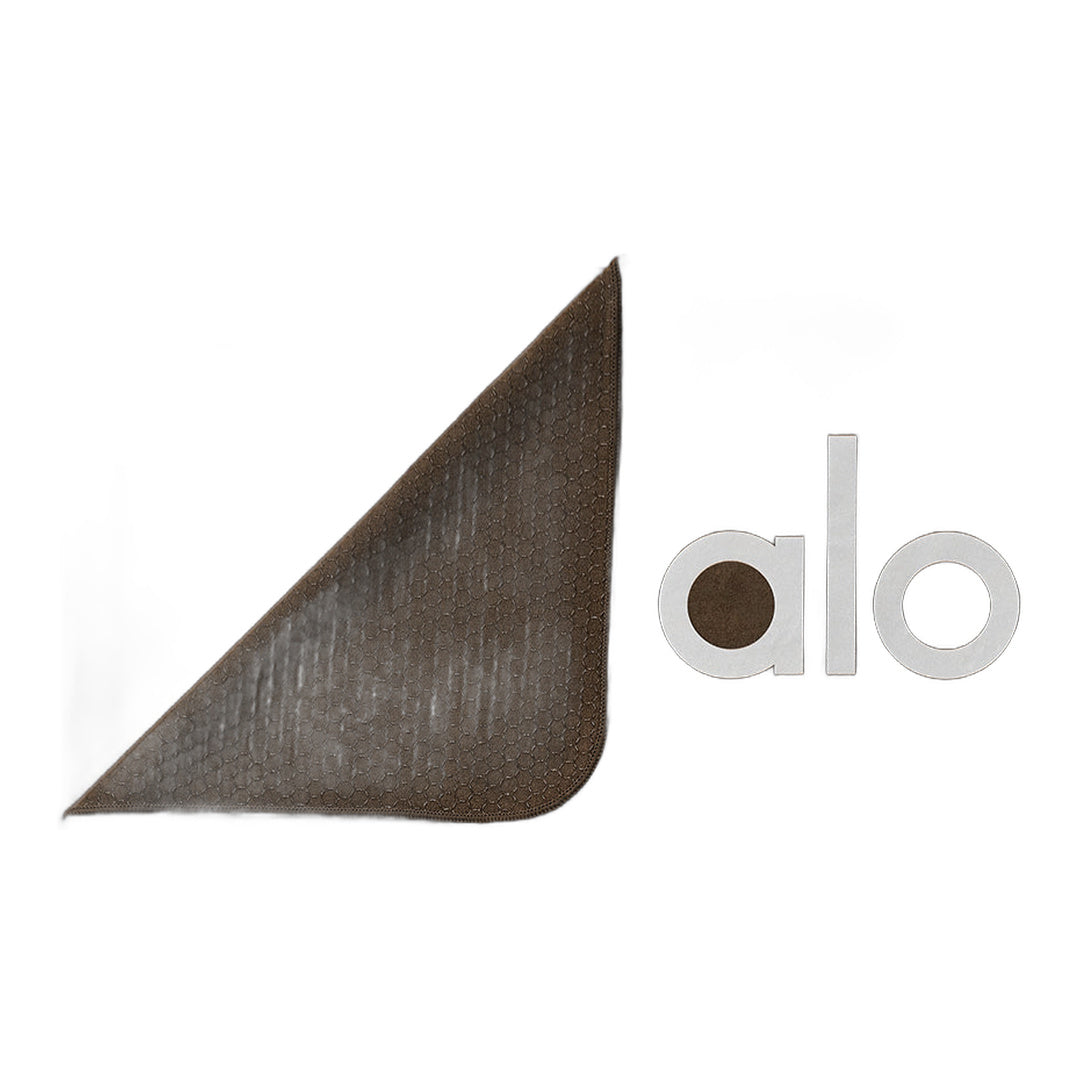 alo Grounded No-Slip Mat Towel - Espresso by Alo Yoga