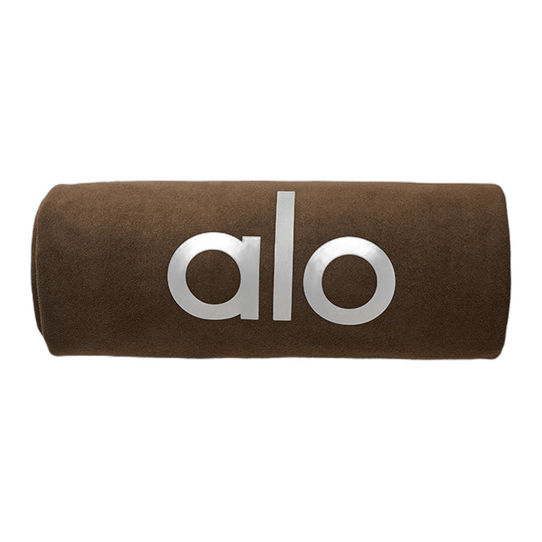 alo Grounded No-Slip Mat Towel - Espresso by Alo Yoga