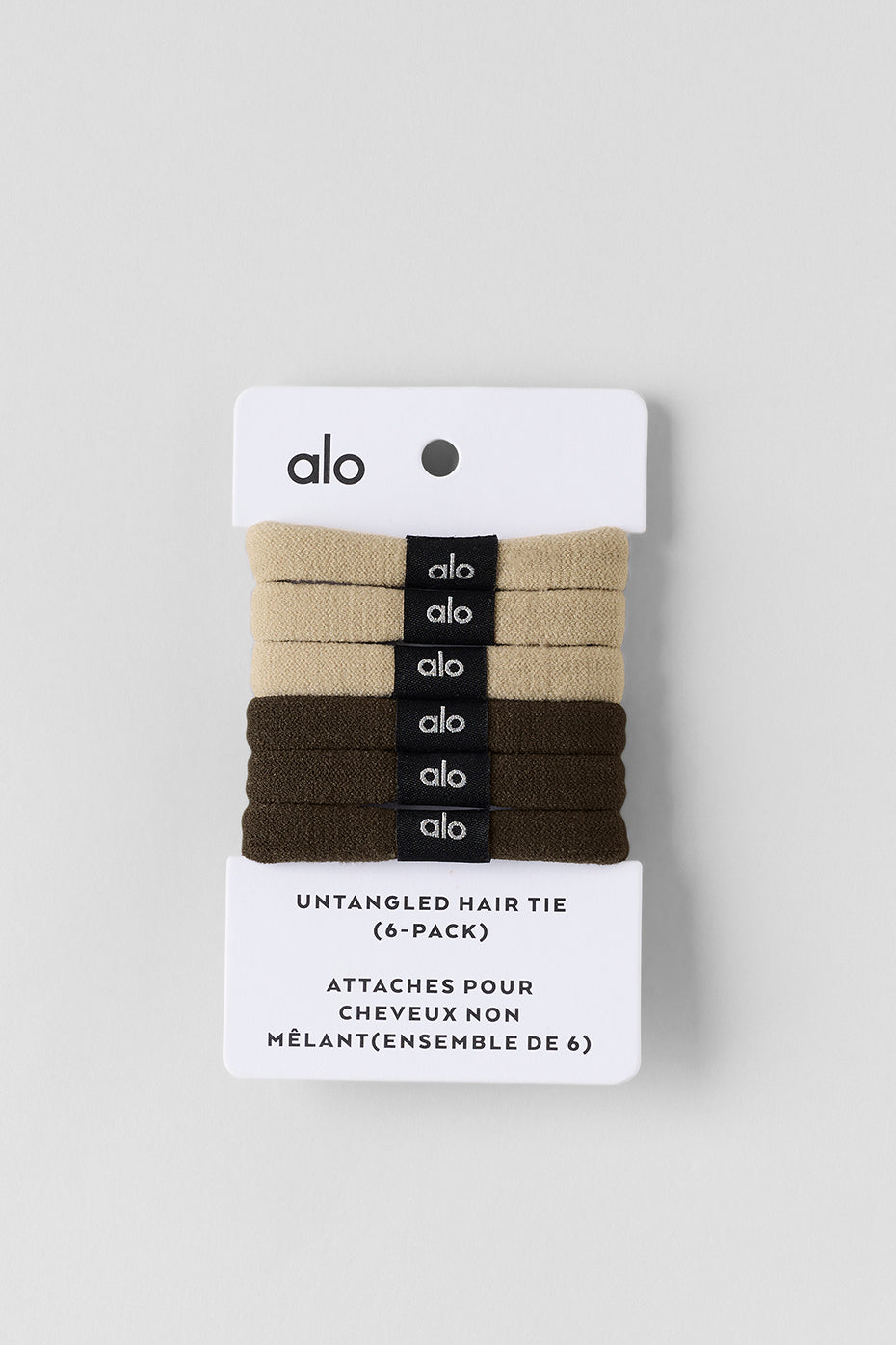 Untangled Hair Tie (6-Pack) - Beige/Espresso (A0051U)