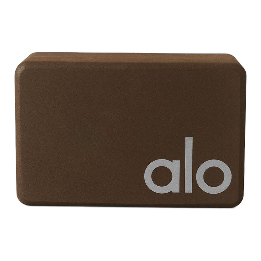 alo Uplifting Yoga Block - Espresso/Silver by Alo Yoga