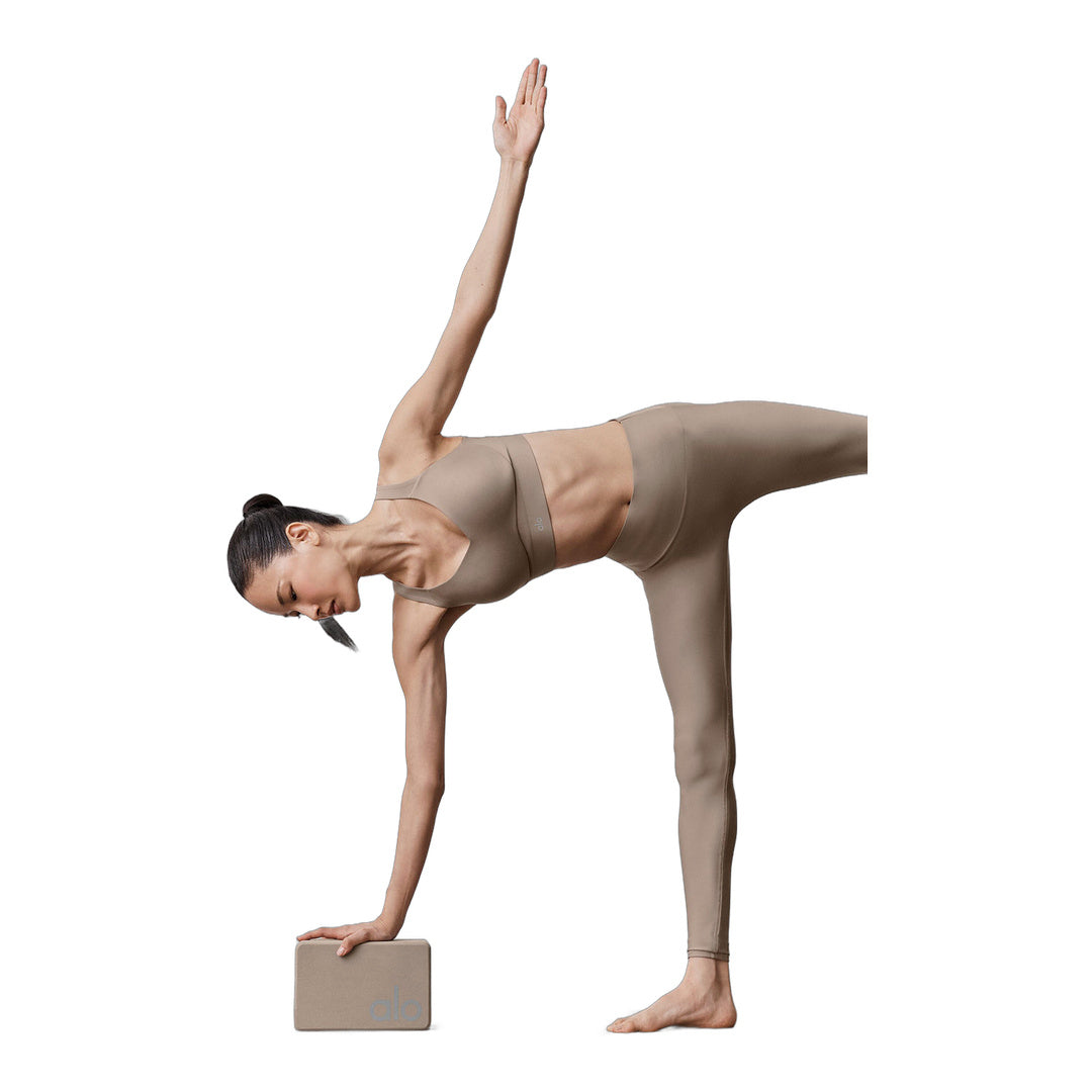 alo Uplifting Yoga Block - Gravel by Alo Yoga