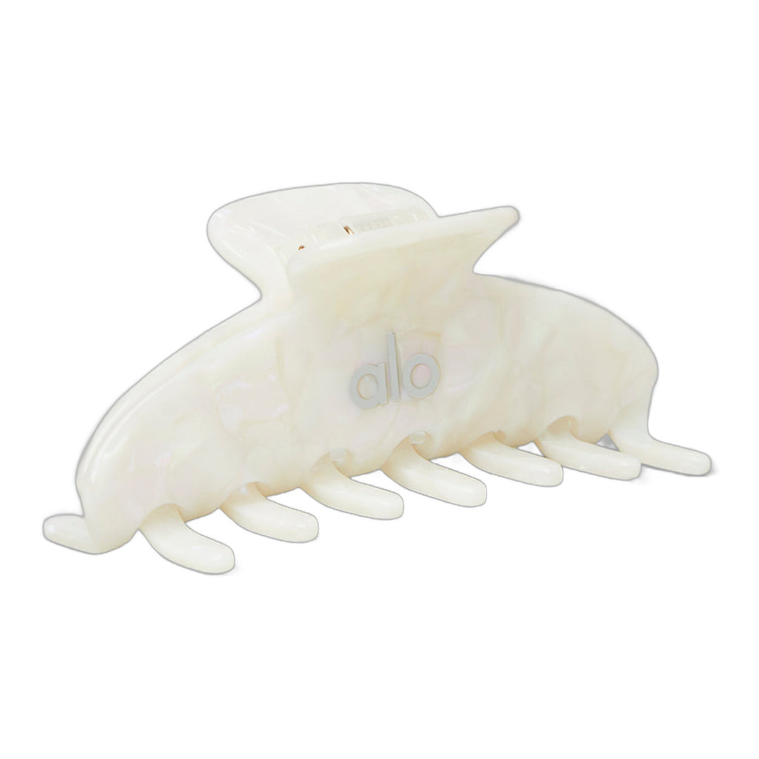 alo 90's Claw Clip - White Pearl by Alo Yoga