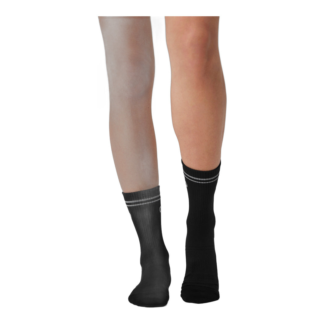 alo Unisex Half-Crew Performance Sock - Black by Alo Yoga